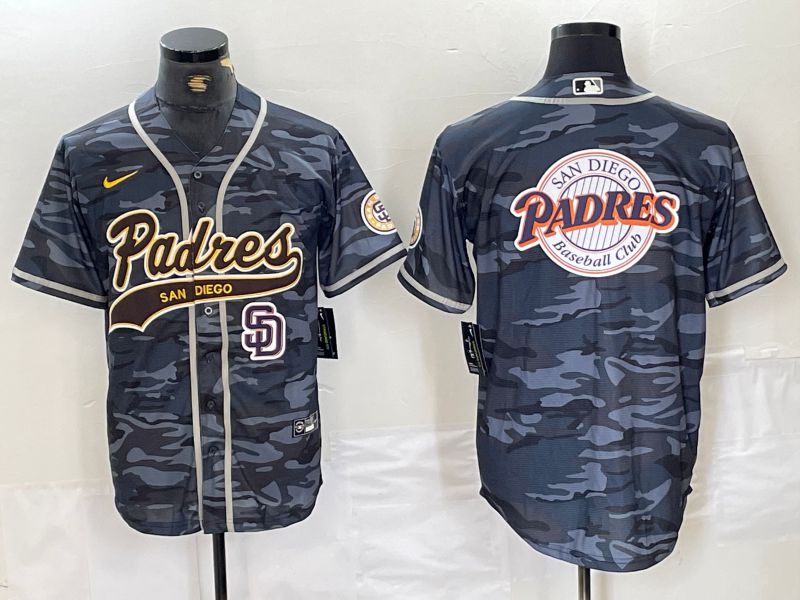 Men San Diego Padres Blank Camo Jointly 2024 Nike MLB Jersey style 5